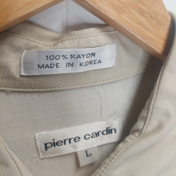 Men's Pierre Cardin Tropical Vacation Shirt size Large - Picture 3 of 3